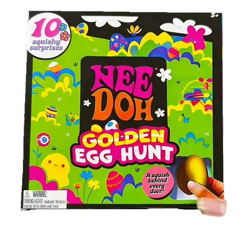 2026 New Needoh Golden Egg Treasure Hunt Blind Box Toy With Squishy Surprise Stress Relief Squeeze Kids' Easter Party Toy